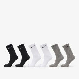 Nike Everyday Plus Cushioned Training Crew Socks 6-Pack Multi-Color L