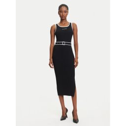 KARL LAGERFELD Ежедневна рокля A3W13039 Черен Slim Fit