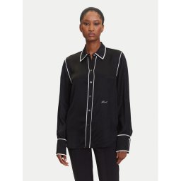 KARL LAGERFELD Риза A3W11012 Черен Regular Fit