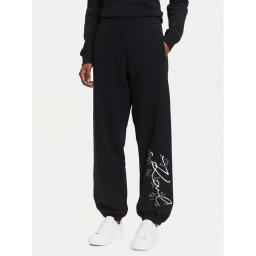KARL LAGERFELD Долнище анцуг A3W10009 Черен Relaxed Fit