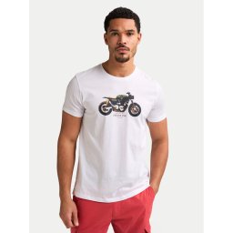 Petrol Industries Тишърт M-1050-TSR671 Бял Regular Fit