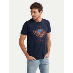 Petrol Industries Тишърт M-1050-TSR602 Тъмносин Regular Fit