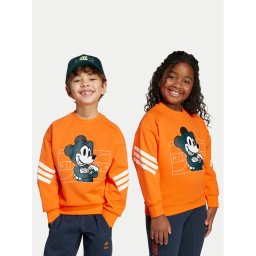adidas Суитшърт Disney Mickey Mouse JL9188 Оранжев Loose Fit