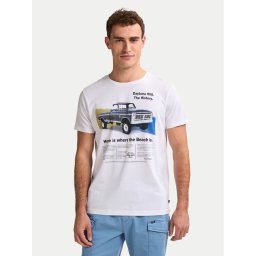 Petrol Industries Тишърт M-1050-TSR604 Бял Regular Fit