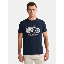 Petrol Industries Тишърт M-1050-TSR707 Тъмносин Regular Fit