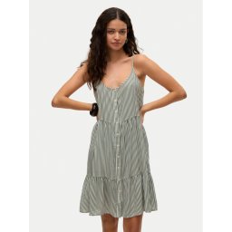 Vero Moda Лятна рокля Bumpy 10325283 Зелен Loose Fit