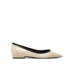 Tory Burch Балеринки Double T Buckle Pointed 155739 Бежов