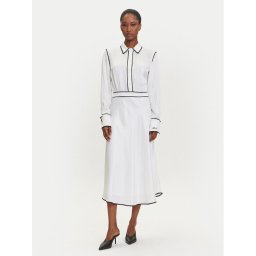 KARL LAGERFELD Рокля тип риза A3W13021 Екрю Regular Fit