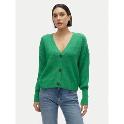 Vero Moda Кардиган Lea 10249632 Зелен Regular Fit