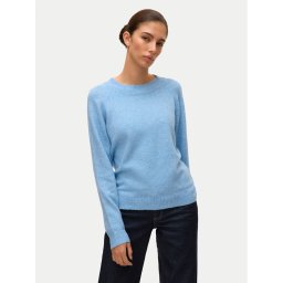 Vero Moda Пуловер Doffy 10201022 Светлосиньо Regular Fit