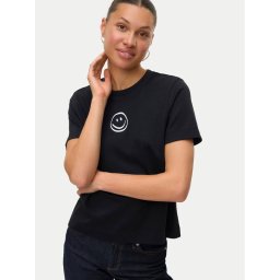 Vero Moda Тишърт Sara 10311633 Черен Regular Fit
