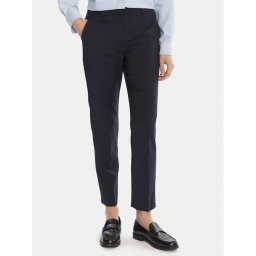 Weekend Max Mara Текстилни панталони Canon 2525136171 Тъмносин Slim Fit
