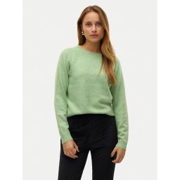 Vero Moda Пуловер Doffy 10201022 Зелен Regular Fit