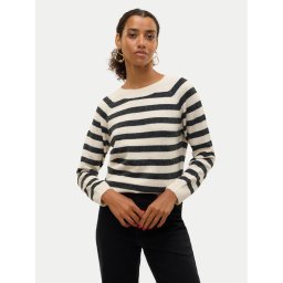 Vero Moda Пуловер Doffy 10201022 Бежов Regular Fit