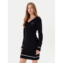 Liu Jo Плетена рокля TF5253 MS63L Черен Regular Fit