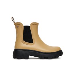 Tommy Hilfiger Гумени ботуши Rubber Flag Cleated FW0FW08637 Кафяв