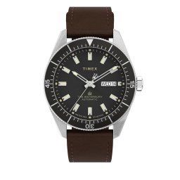 Часовник Timex Waterbury TW2V24800 Кафяв