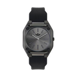 Часовник adidas City Tech Thin AOFH24503 Черен