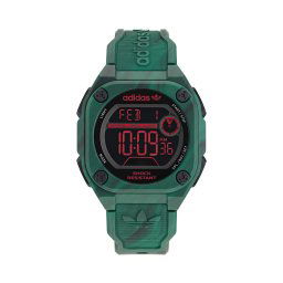 Часовник adidas Originals City Tech Two GRFX AOST23573 Зелен