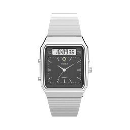 Часовник Timex Q Timex® 1982 Ana-Digi Reissue Chronograph TW2Y05900 Сребрист