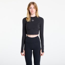 Тениска adidas By Stella McCartney Training Longsleeve Crop Black M