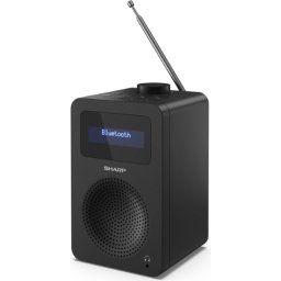 Радио Sharp Radios DR-430(BK), DIGITAL RADIO, Bluetooth 5.0, 5W, 20 DAB+/DAB/FM, Auto time/date, LCD Display, Dual alarm, 3.5mm