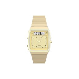 Timex Часовник Q Timex® 1982 Chronograph TW2Y06000 Златист