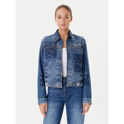Guess Дънково яке W5YN69 D5R01 Тъмносин Regular Fit