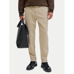 Jack & Jones Текстилни панталони Ace Neo 12282533 Бежов Tapered Fit