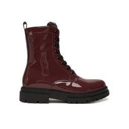 Tommy Hilfiger Туристически oбувки Lace-Up Bootie T4A5-34025-0775 D Бордо