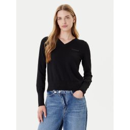 Guess Jeans Пуловер W4BR84 Z3HO2 Черен Regular Fit