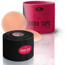 CureTape® Boob Tape лепяща лента за гърди цвят Black 5 м