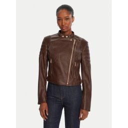 Guess Яке от имитация на кожа W5YL19 WHDS0 Кафяв Regular Fit