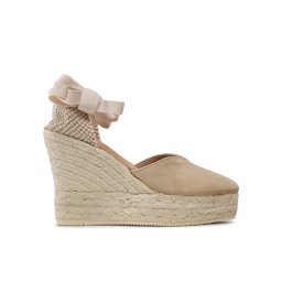 Manebi Еспадрили Heart-Shaped Wedge Espadrilles M 1.1 WH Бежов