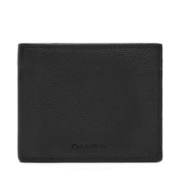 Голям мъжки портфейл Calvin Klein Micropebble Billfold W Coin LV04D1033G Черен