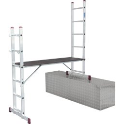 Комбинирано мобилно скеле-стълба KRAUSE 2x6