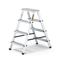 Двустранна алуминиева стълба DRABEST 2x4