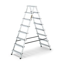 Двустранна алуминиева стълба DRABEST 2x8