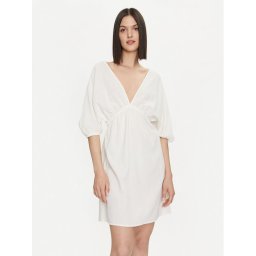 United Colors Of Benetton Лятна рокля 4XEA5V01N Екрю Regular Fit