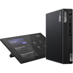 Конферентни решения Lenovo ThinkSmart Tiny Kit+VESA Mount Intel Core i3-13100T (up to 4.2GHz, 12MB), 2x 8GB DDR4-3200, 256GB SSD