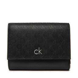 Малък дамски портфейл Calvin Klein Ck Daily Medium Trifold_Mono K60K612841 Черен