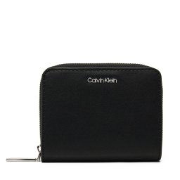 Дамски портфейл Calvin Klein Ck Must Md Zip Around W/Flap LV04F1029G Черен
