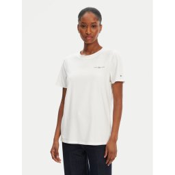 Tommy Hilfiger Тишърт 1985 WW0WW37877 Бял Regular Fit