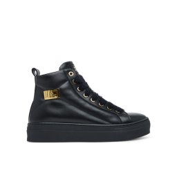Elisabetta Franchi Боти High Top Lace Up F4-A9E-0362-1251930 D Черен