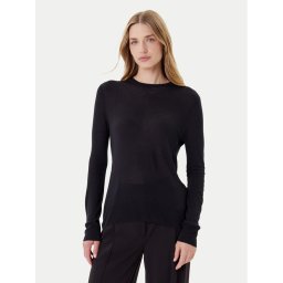 Calvin Klein Пуловер LV044C339G Черен Regular Fit