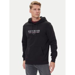 Tommy Hilfiger Суитшърт Brand Love MW0MW40534 Черен Regular Fit