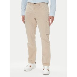 Tommy Hilfiger Текстилни панталони Denton MW0MW39695 Бежов Straight Fit