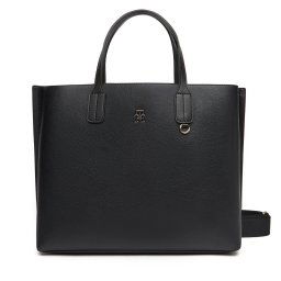 Дамска чанта Tommy Hilfiger Th Distinct Satchel AW0AW17463 Черен