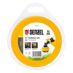 Корда за тример, квадратна, 1,6 мм х 15 м, FLEX CORD// Denzel