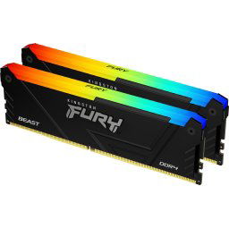 Памет Kingston FURY Beast Black RGB 16GB(2x8GB) DDR4 3600MHz